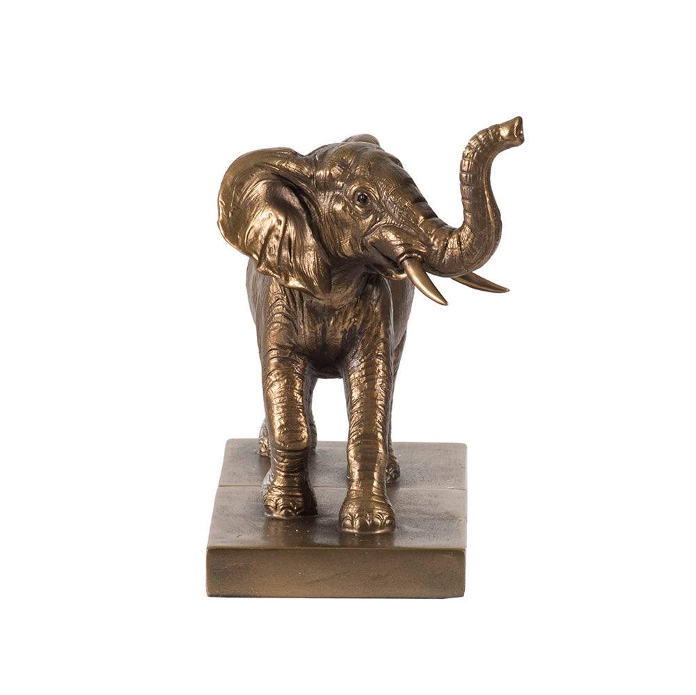 Enhabit Elephant Bookends, Set of 2 - Bronze