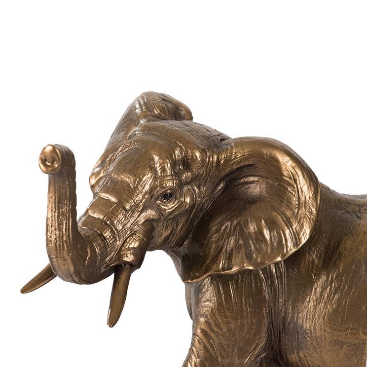 Enhabit Elephant Bookends, Set of 2 - Bronze