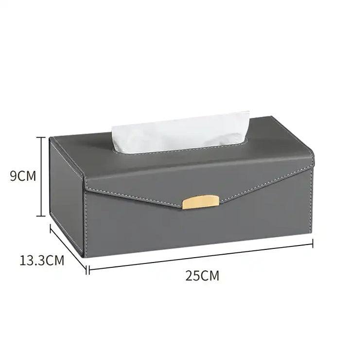 Enhabit Flap Tissue Box Holder - Dark Grey