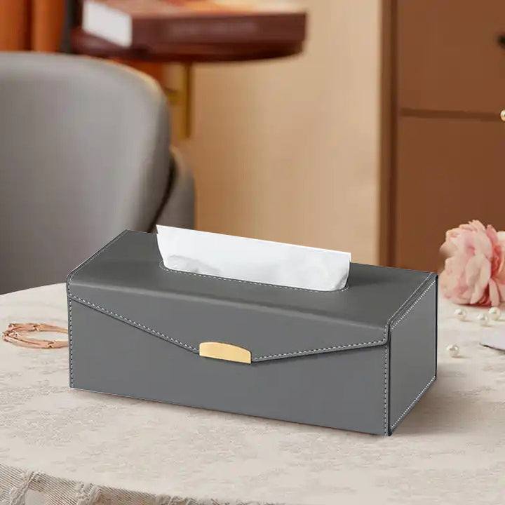 Enhabit Flap Tissue Box Holder - Dark Grey