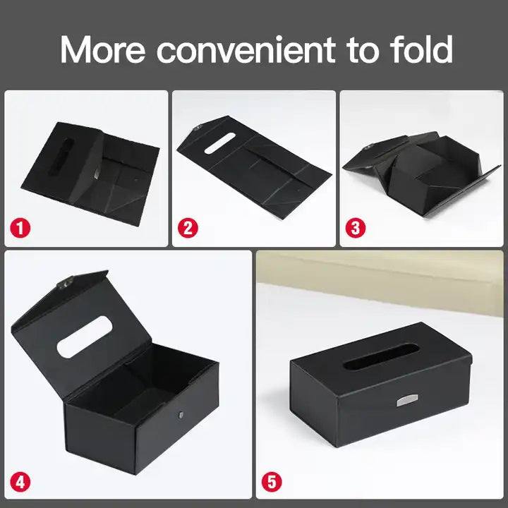 Enhabit Flap Tissue Box Holder - Dark Grey