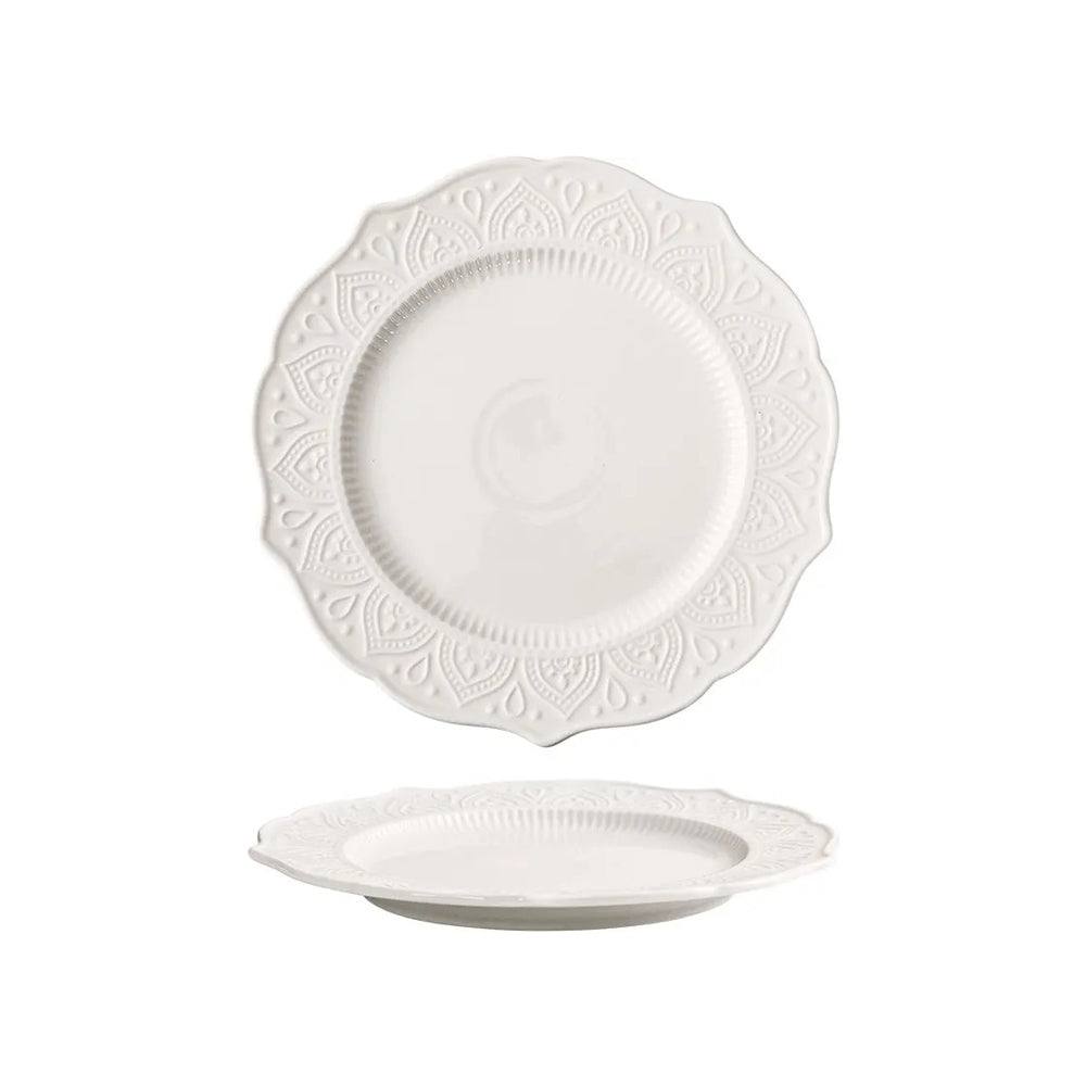 Enhabit Fleur Dinner Plate - Ivory