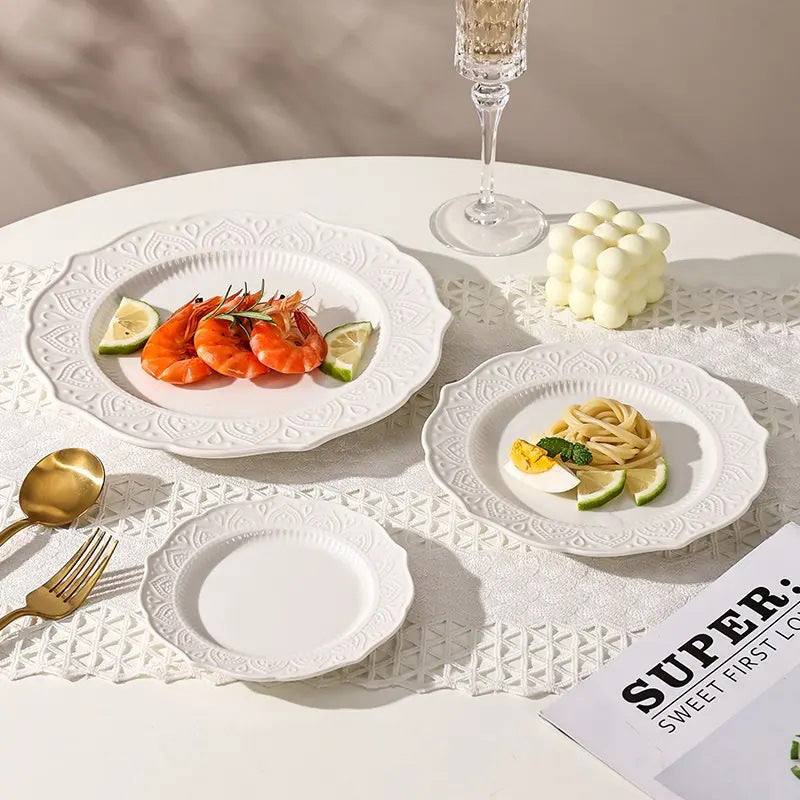 Enhabit Fleur Dinner Plate - Ivory