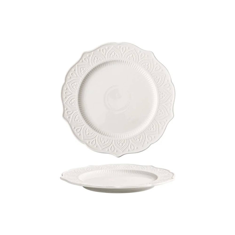 Enhabit Fleur Quarter Plate - Ivory