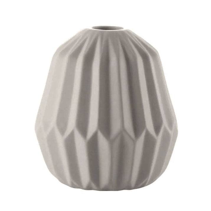 Enhabit Geo Ceramic Vase Large - Grey