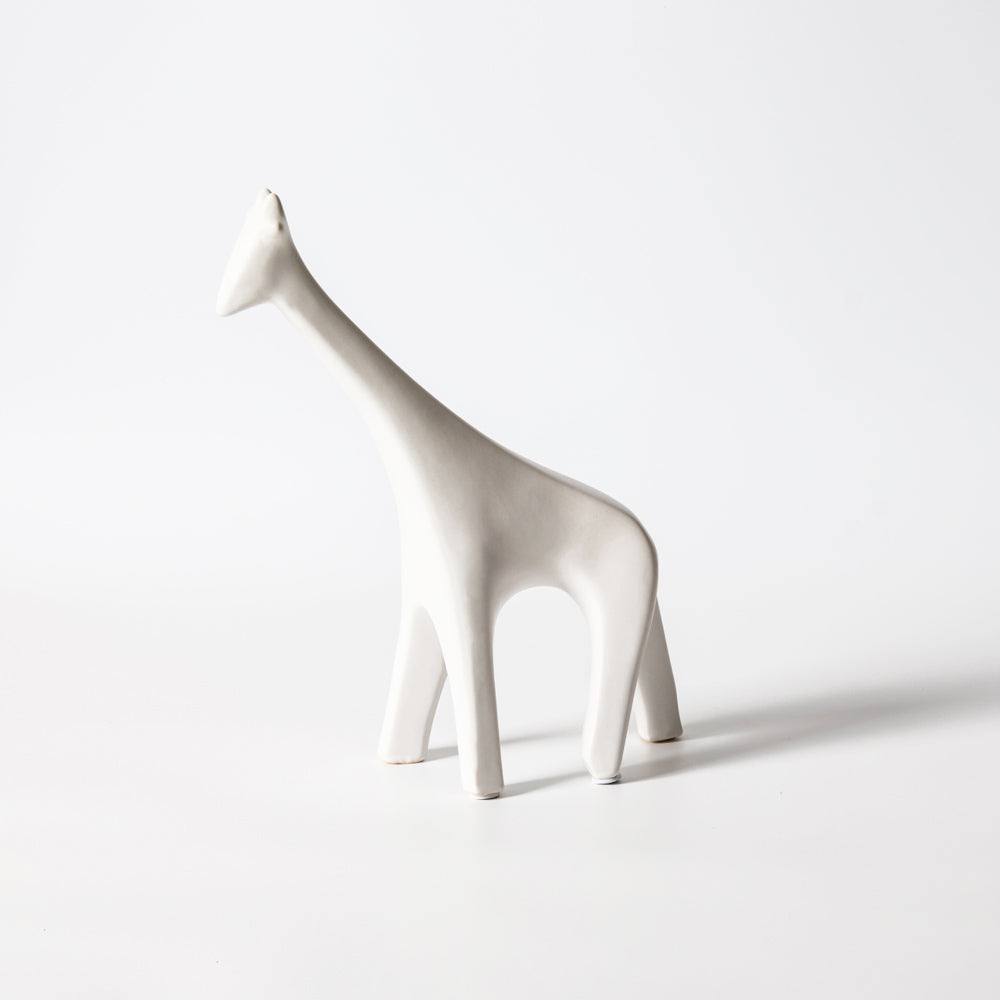 Enhabit Giraffe Decor Accent - White