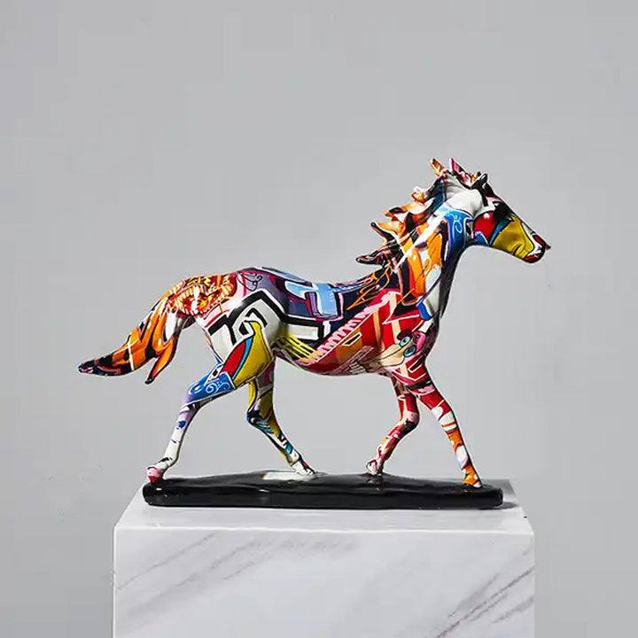 Enhabit Graffiti Horse Decorative Sculpture Medium