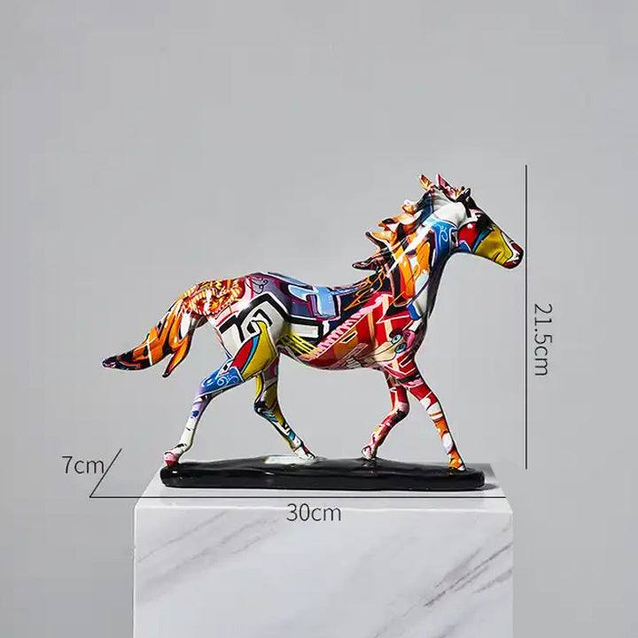 Enhabit Graffiti Horse Decorative Sculpture Medium