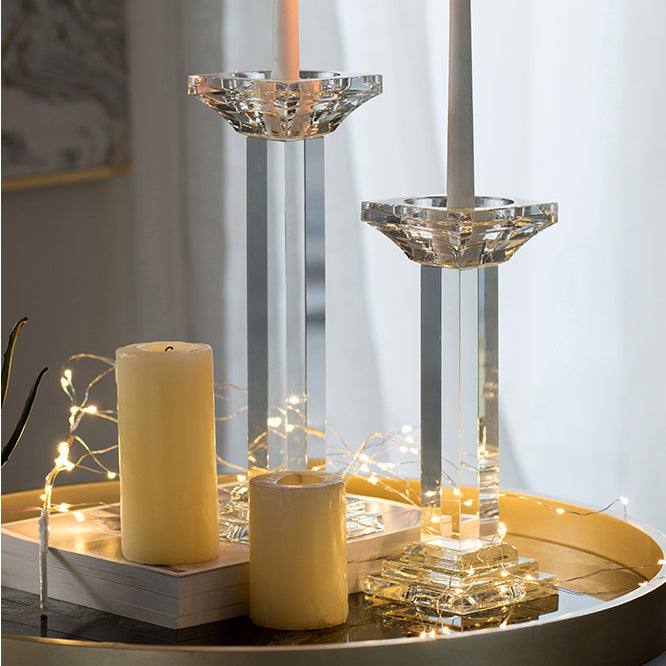 Enhabit Halo Crystal Candlestand Large