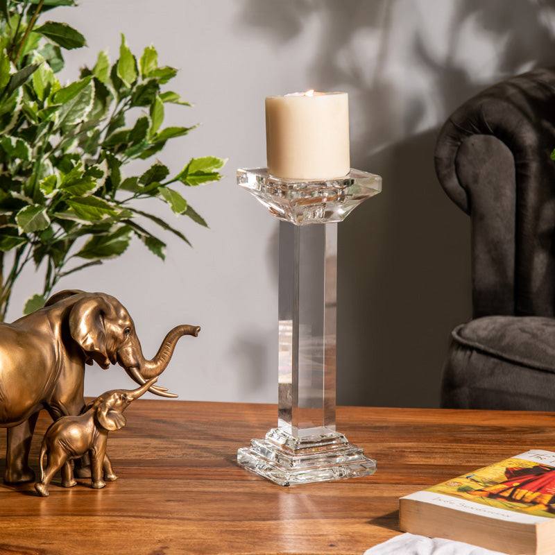 Enhabit Halo Crystal Candlestand Large