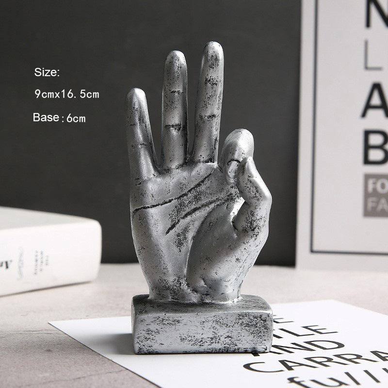 Enhabit Hand Gesture Sculpture Small - All Okay