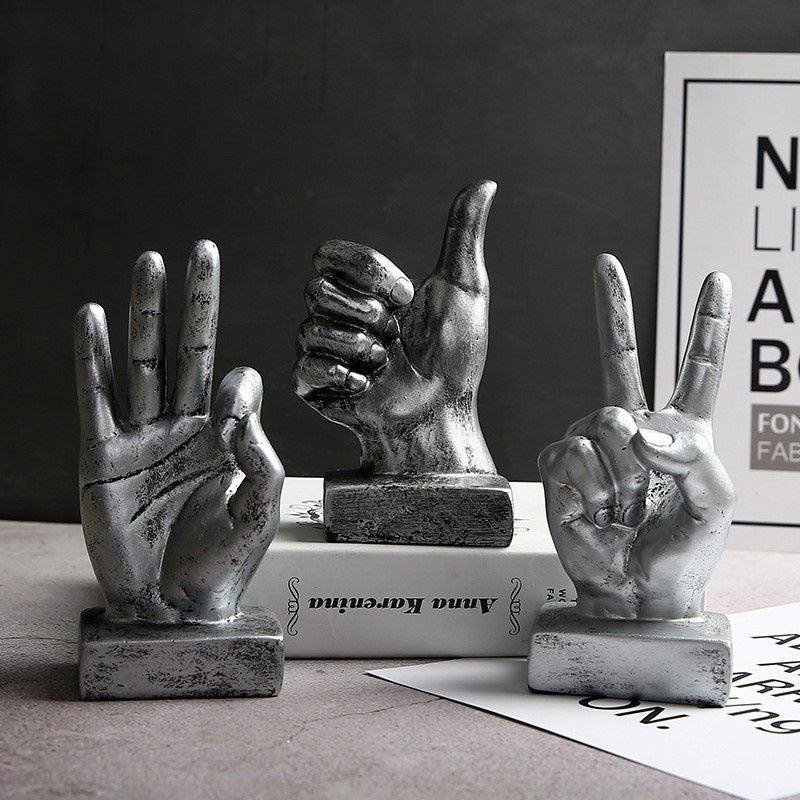 Enhabit Hand Gesture Sculpture Small - Peace