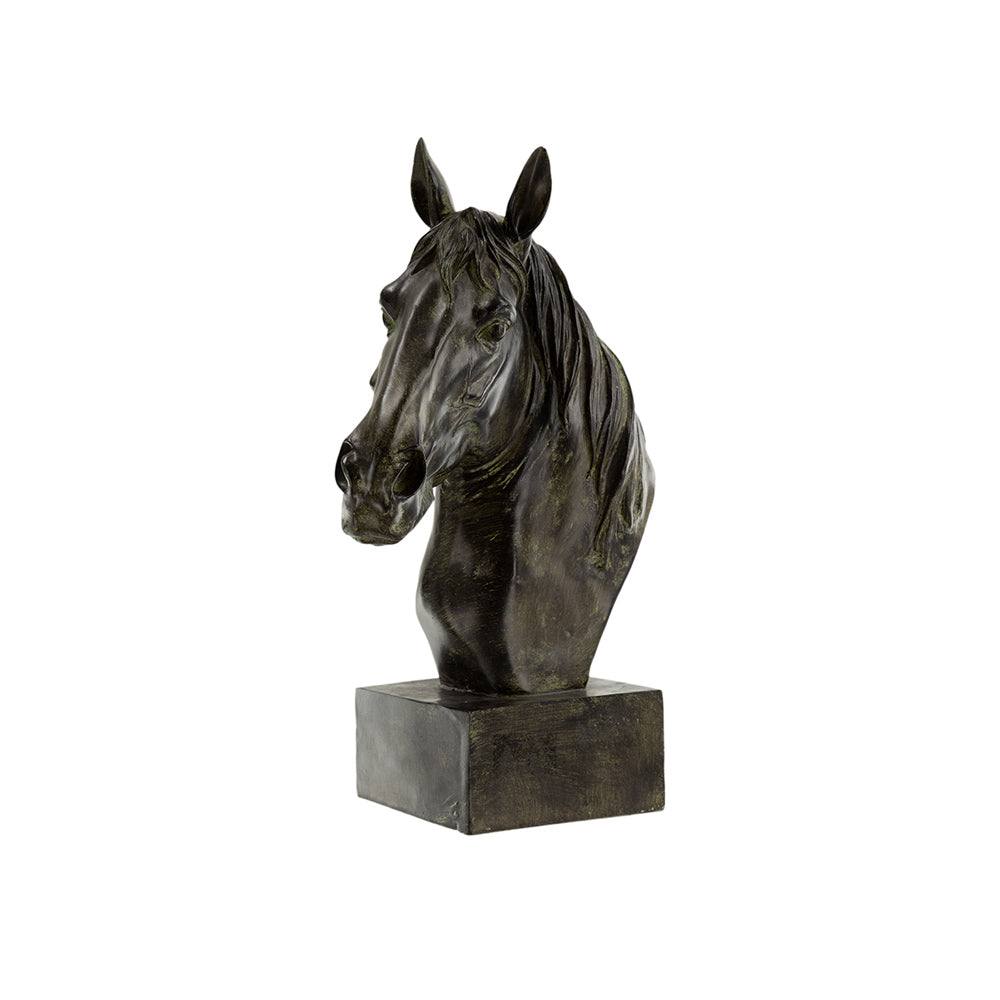 Enhabit Horse Bust Decorative Sculpture Large - Black