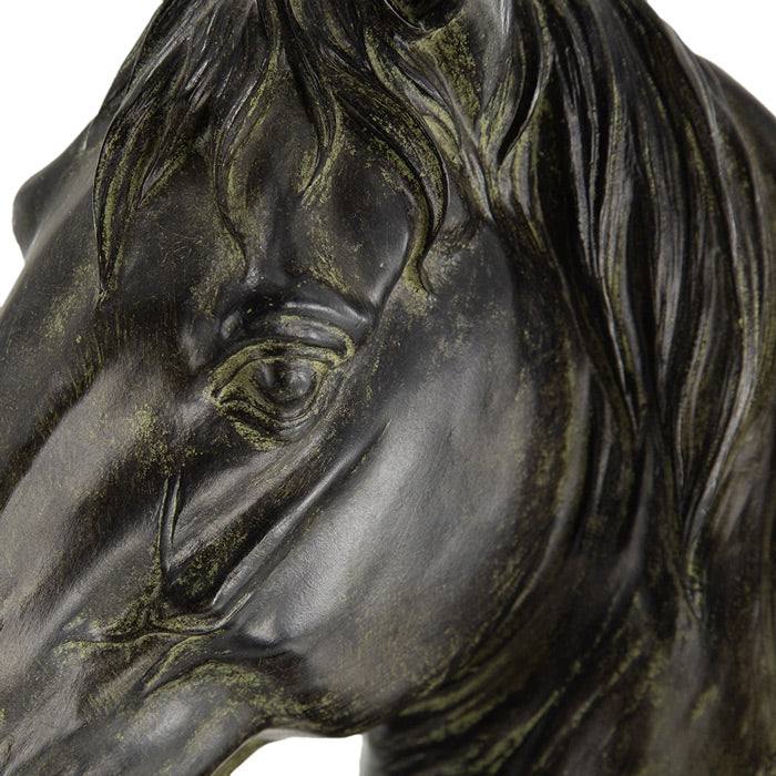 Enhabit Horse Bust Decorative Sculpture Large - Black