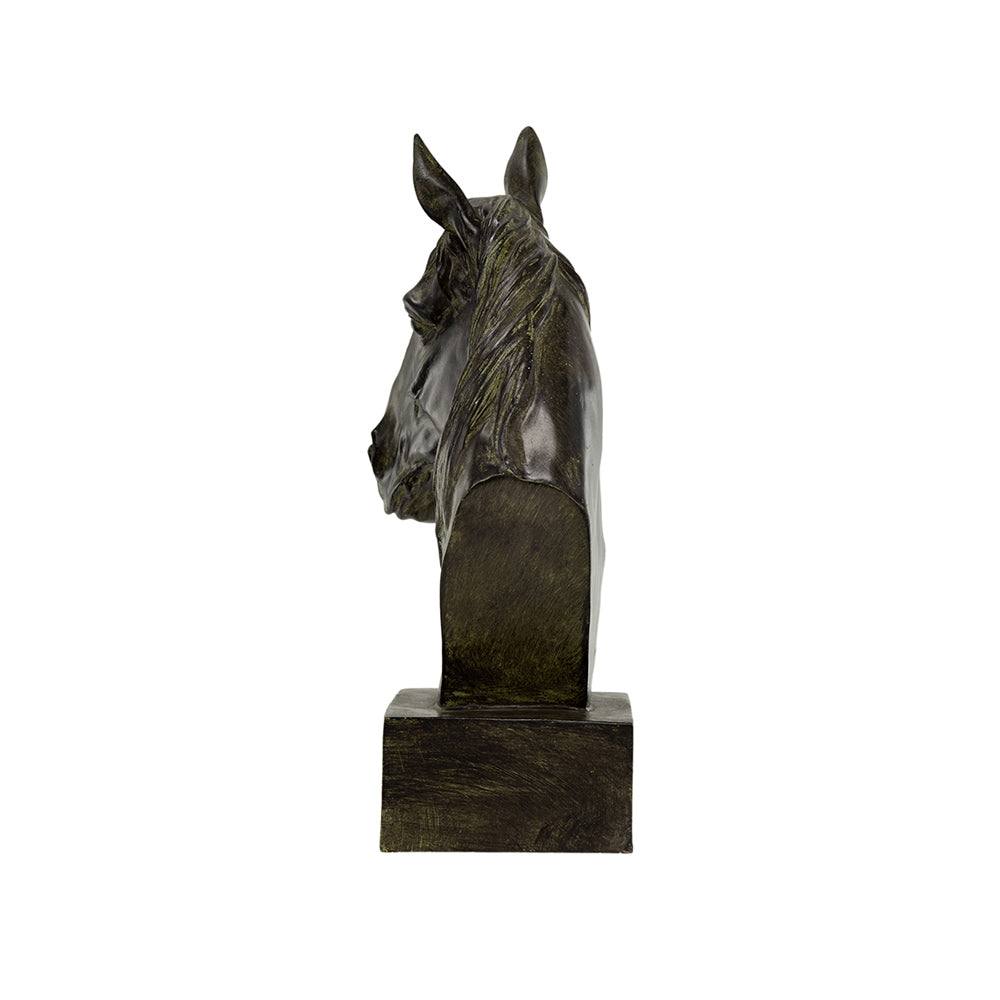 Enhabit Horse Bust Decorative Sculpture Large - Black