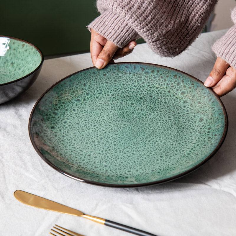 Enhabit Juniper Dinner Plate - Basil Green