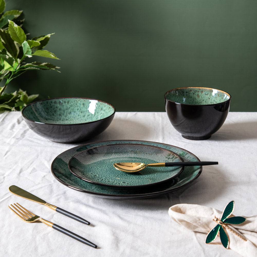 Enhabit Juniper Dinner Plate - Basil Green