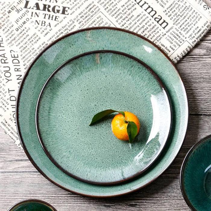 Enhabit Juniper Dinner Plate - Basil Green