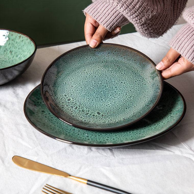 Enhabit Juniper Quarter Plate - Basil Green