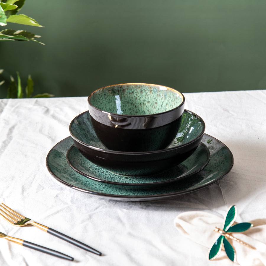 Enhabit Juniper Quarter Plate - Basil Green