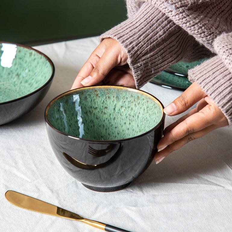 Enhabit Juniper Small Bowl - Basil Green