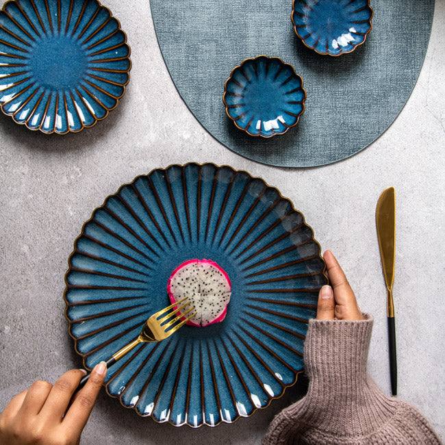 Enhabit Mara Dinner Plate - Deep Blue