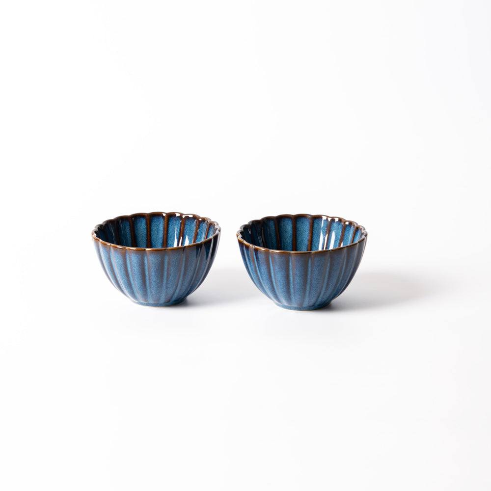 Enhabit Mara Small Bowls, Set of 2 - Deep Blue