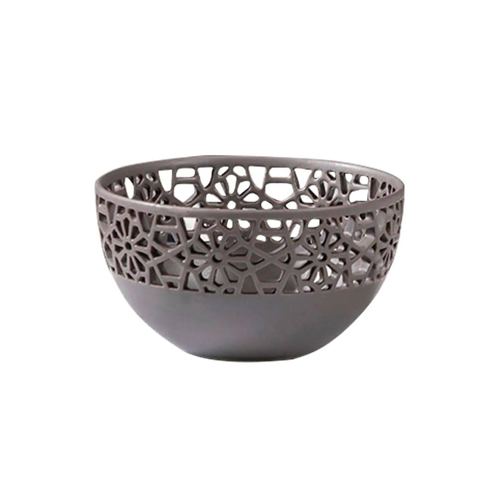 Enhabit Mesh Ceramic Bowl Small - Grey