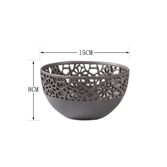 Enhabit Mesh Ceramic Bowl Small - Grey