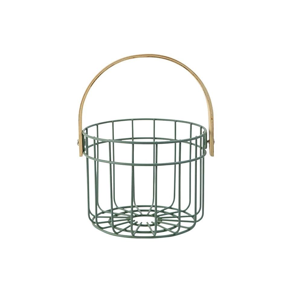 Enhabit Metal Utility Basket Small - Green