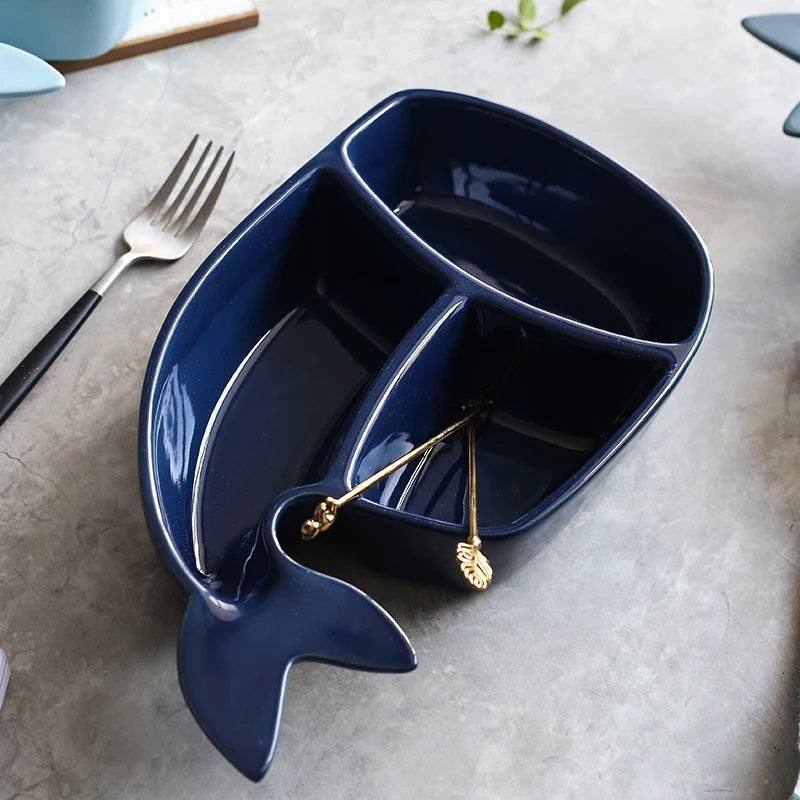 Enhabit Moby Sectional Serving Platter - Blue