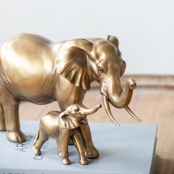 Enhabit Mother & Baby Elephant Decorative Sculpture