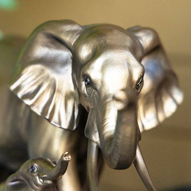 Enhabit Mother & Baby Elephant Decorative Sculpture