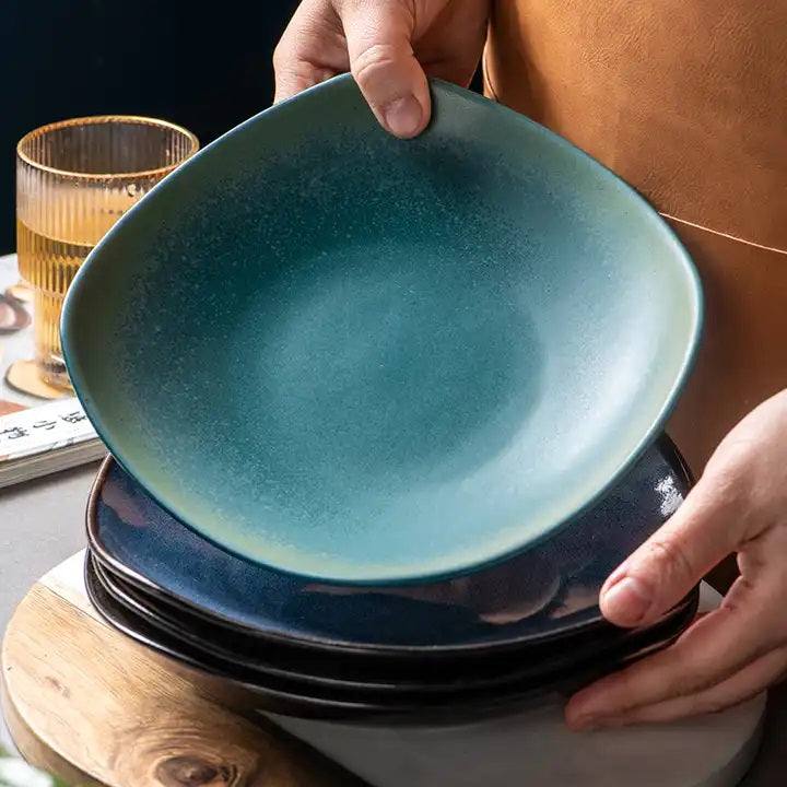 Enhabit Oasis Curved Plate - Nori Green