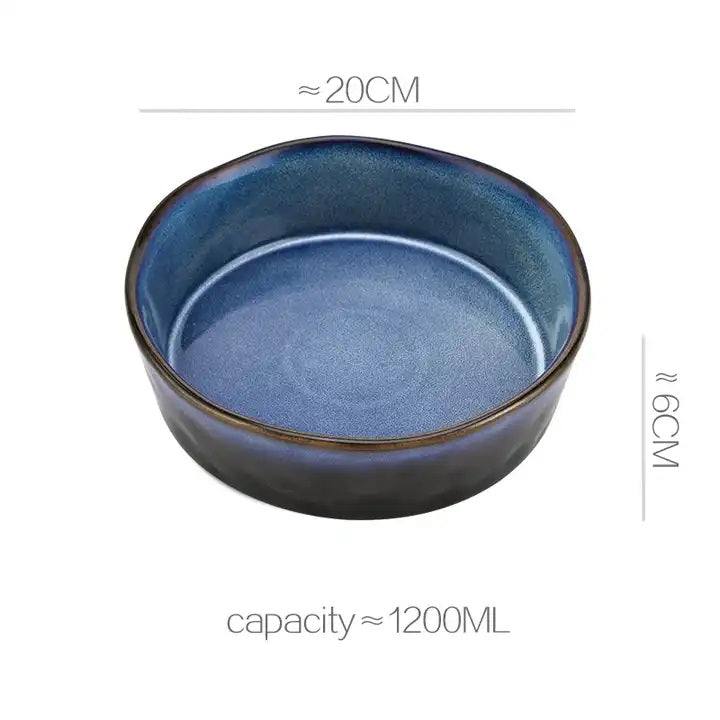 Enhabit Oasis Serving Bowl - Royal Blue