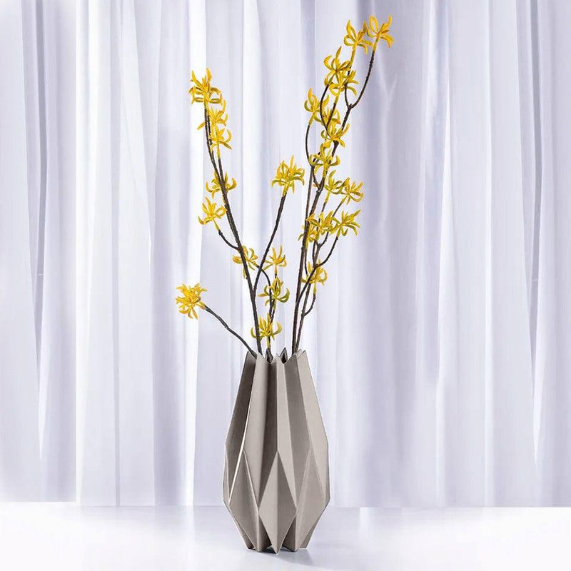Creative Square White Ceramic Handbag Vase Origami Bag Dried Flower Flower  Arrangement Accessories Home Decoration Decoration - AliExpress