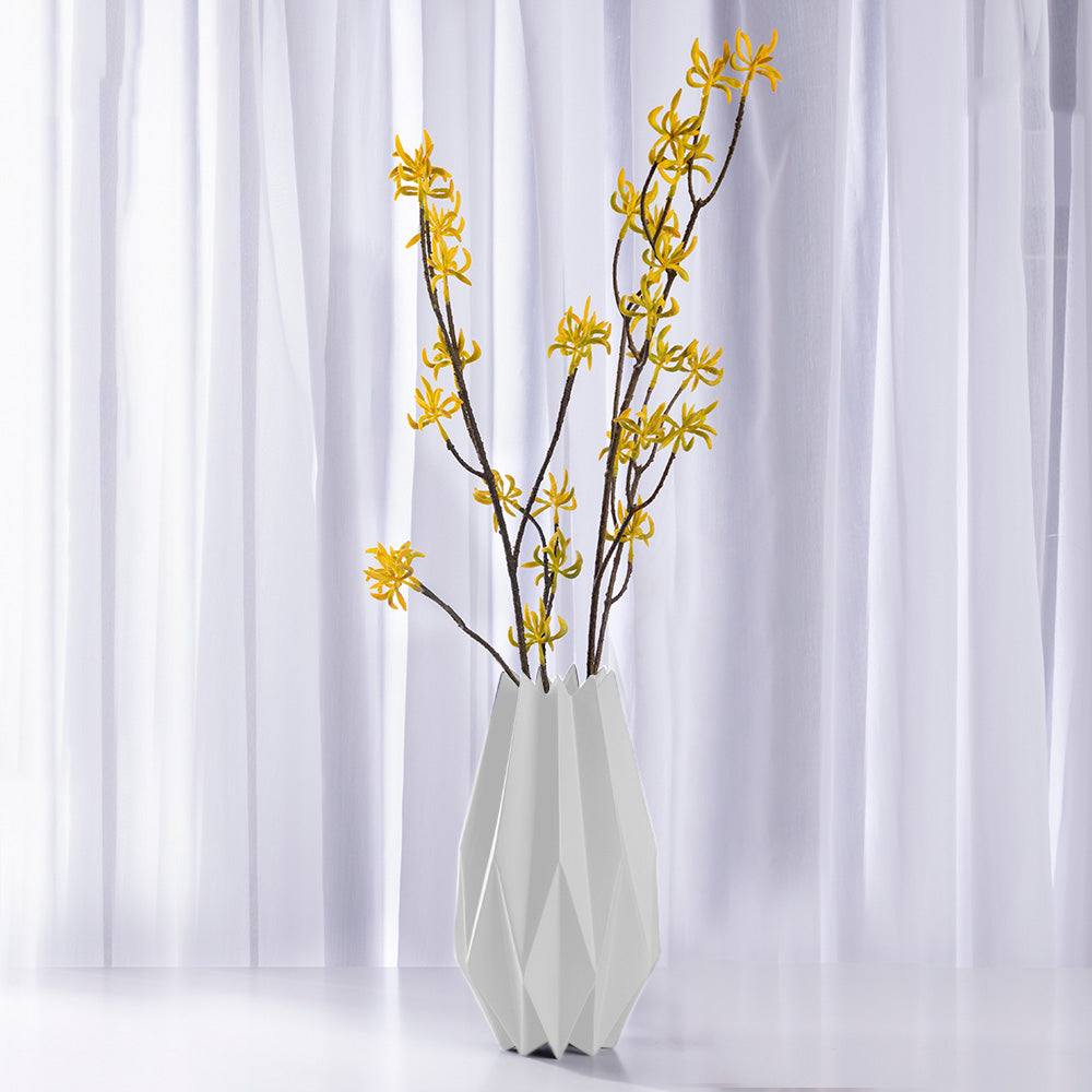 Enhabit Origami Porcelain Vase Tall - White