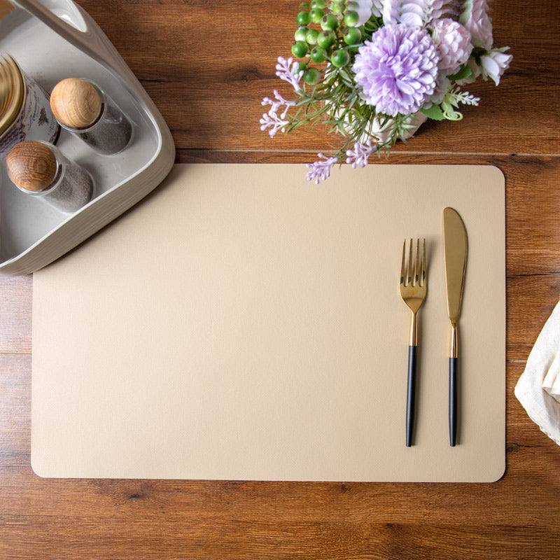 Enhabit Phylo Rectangular Placemats, Set of 6 - Beige