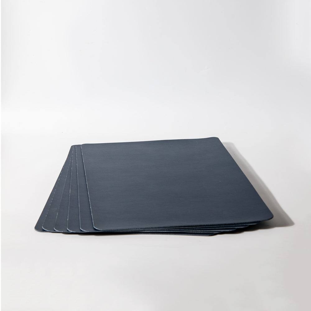 Enhabit Phylo Rectangular Placemats, Set of 6 - Navy Blue