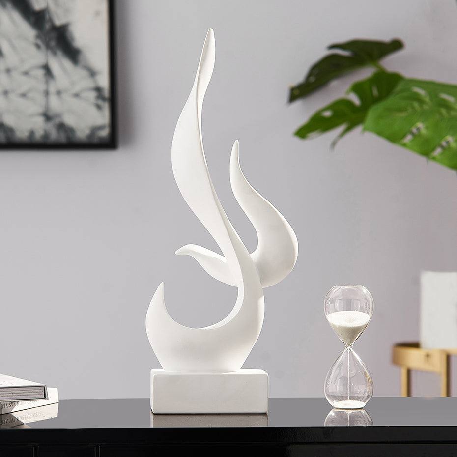 Enhabit Pinnacle Decorative Sculpture - White