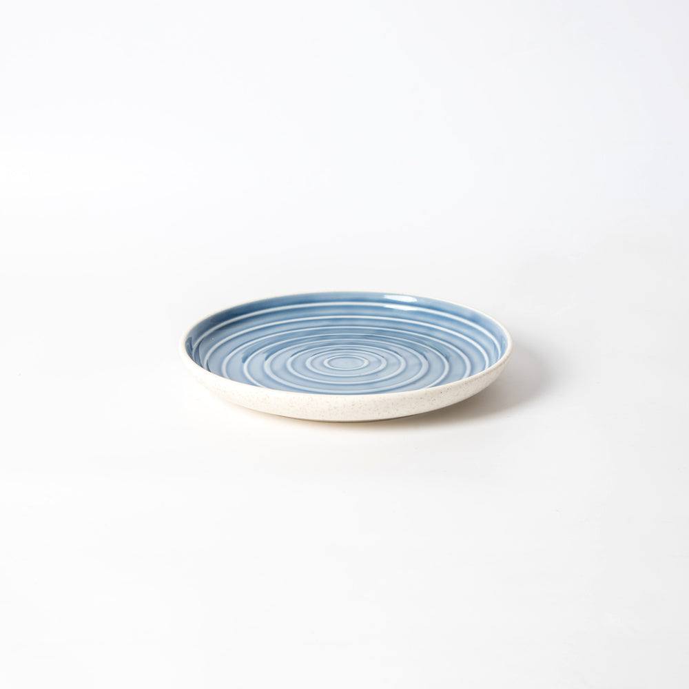 Enhabit Ripple Quarter Plate - Blue