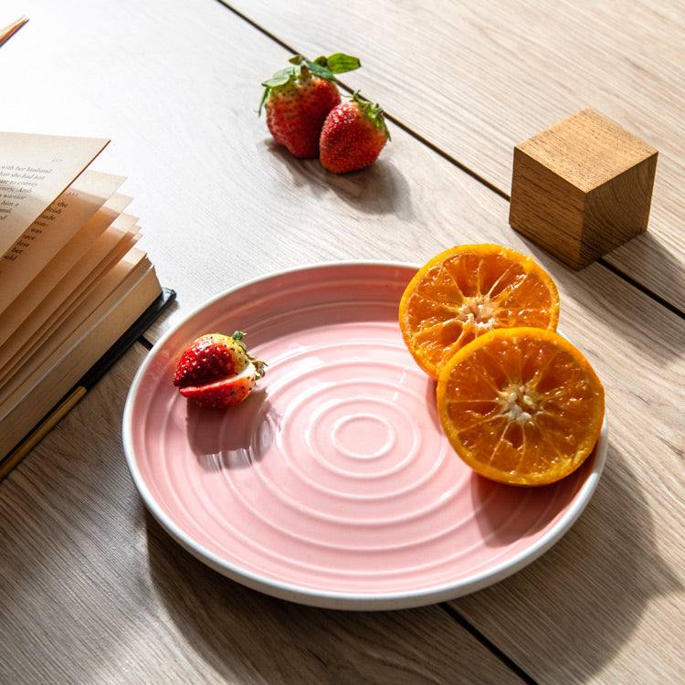 Enhabit Ripple Quarter Plate - Pink