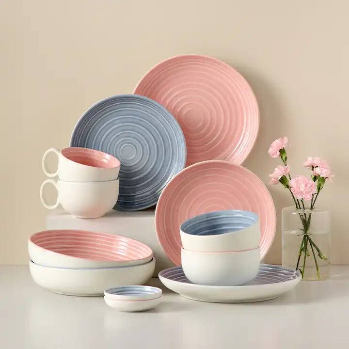 Enhabit Ripple Quarter Plate - Pink