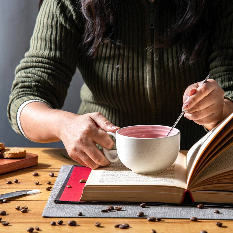 Enhabit Ripple Tea Cup - Pink