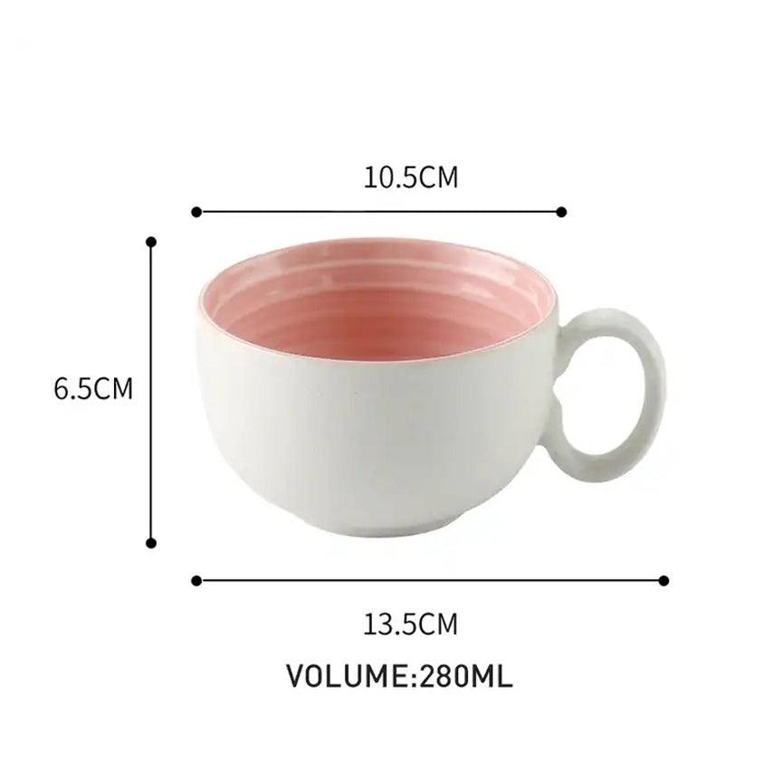 Enhabit Ripple Tea Cup - Pink