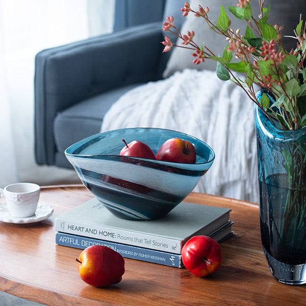 Enhabit Sandstorm Decorative Bowl Large - Blue Grey