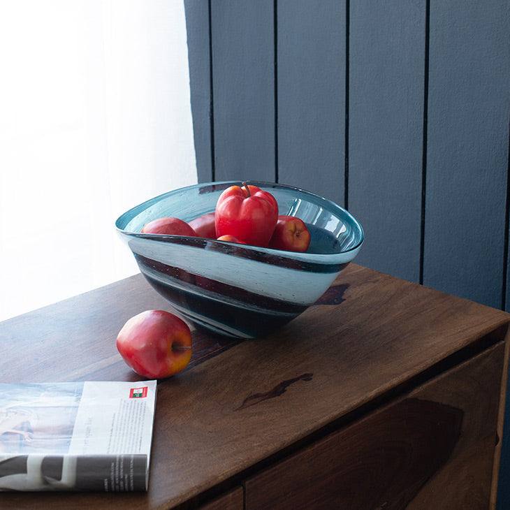 Enhabit Sandstorm Decorative Bowl Large - Blue Grey