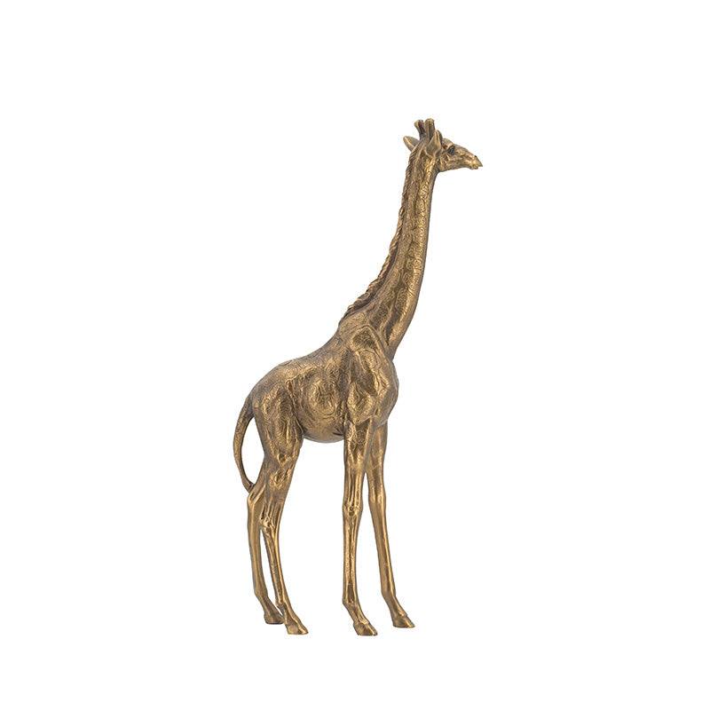 Enhabit Savannah Giraffe Decorative Sculpture Medium - Vintage Gold