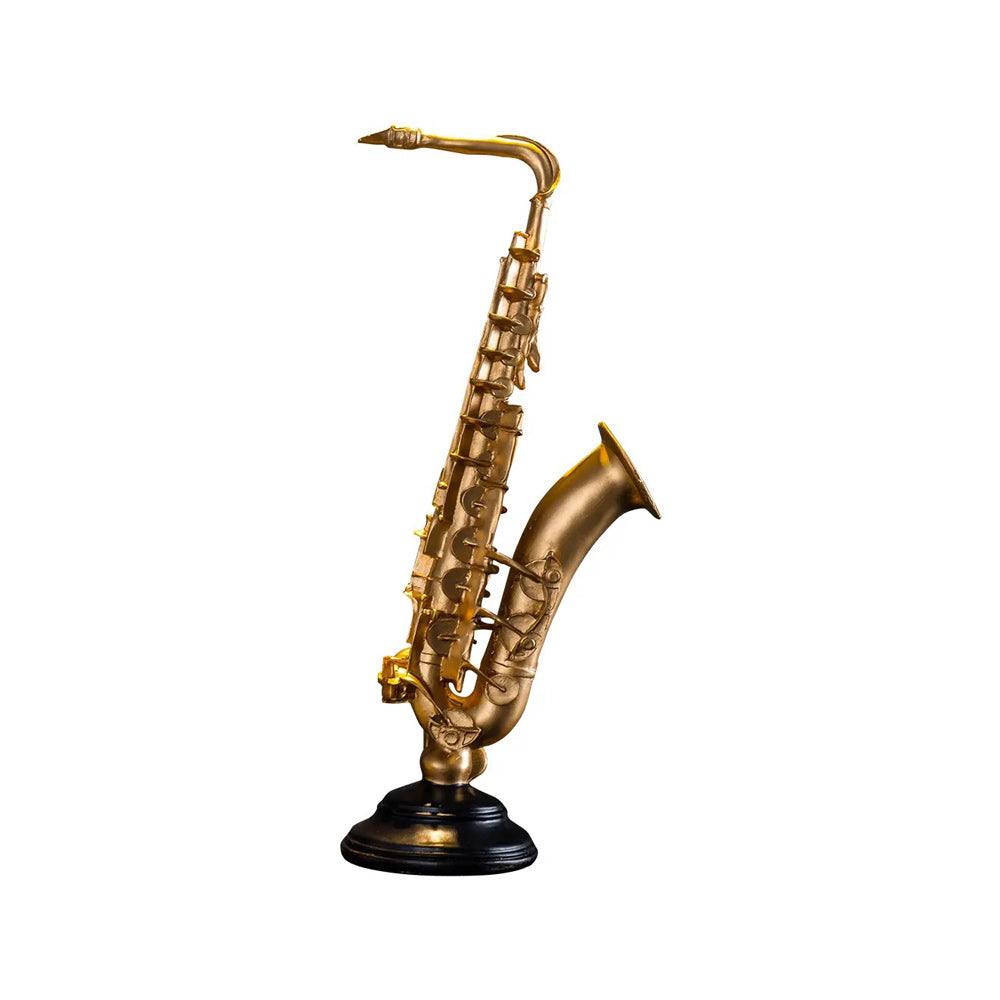 Enhabit Saxophone Decorative Accent - Gold