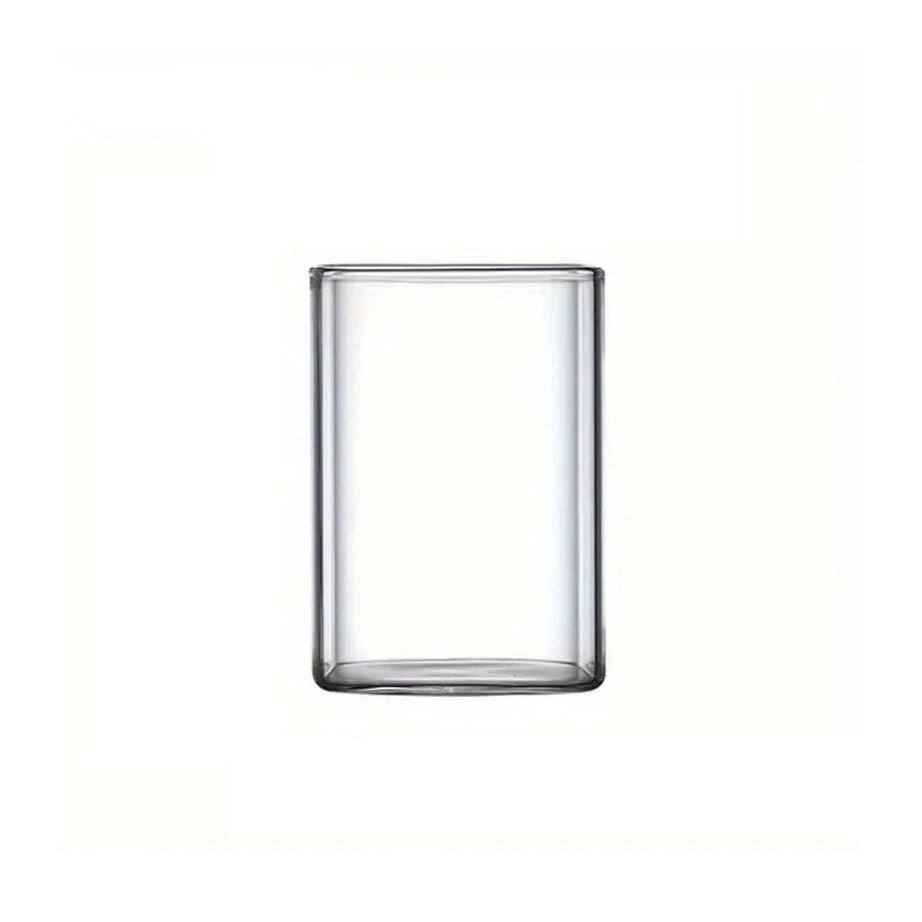 Enhabit Square Short Glass Tumblers 250ml, Set of 2